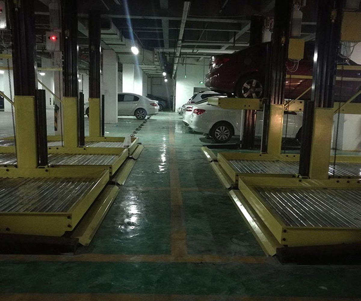 2層升降式機械立體車庫短租