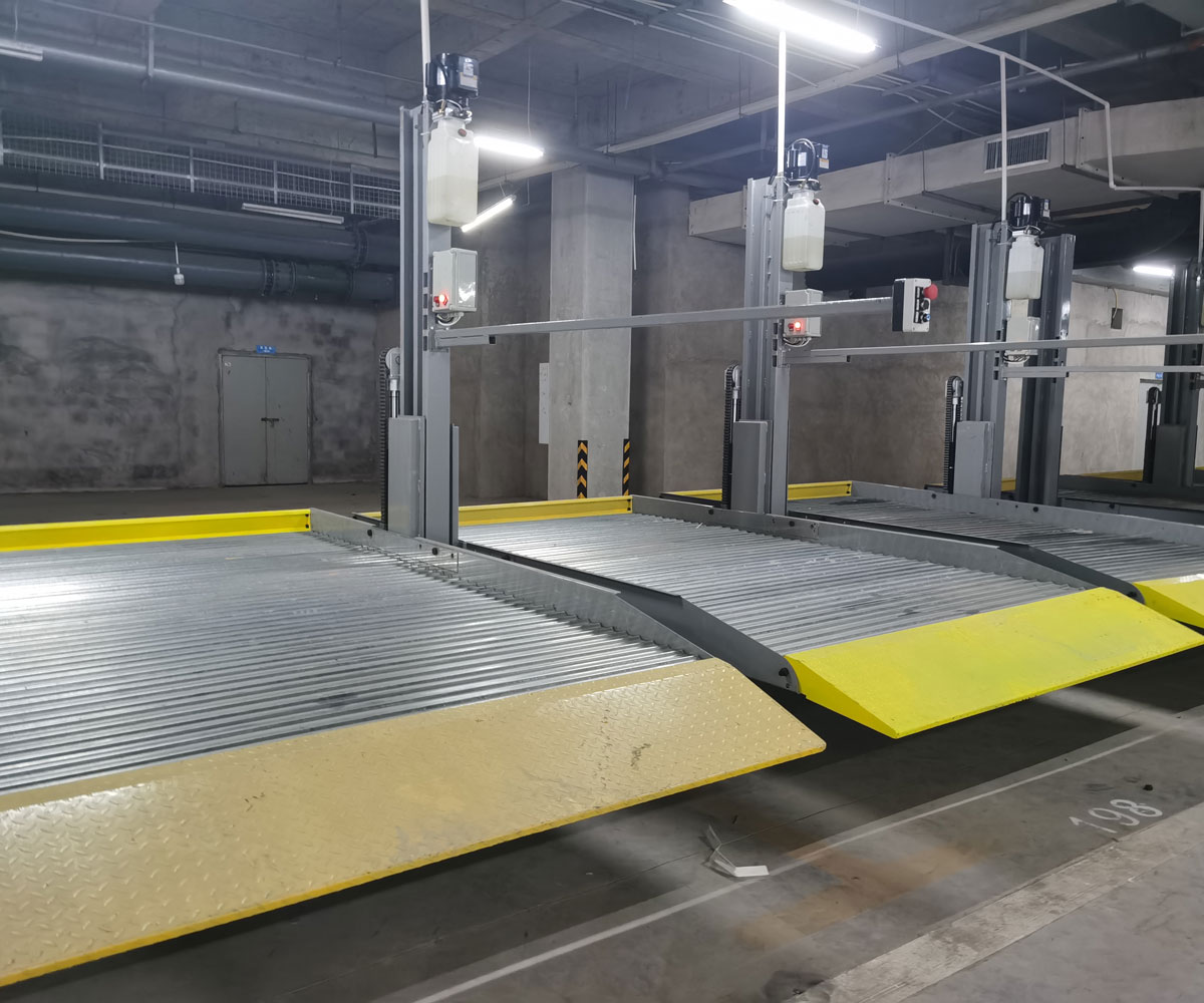 二層簡易升降類停車立體車庫短租