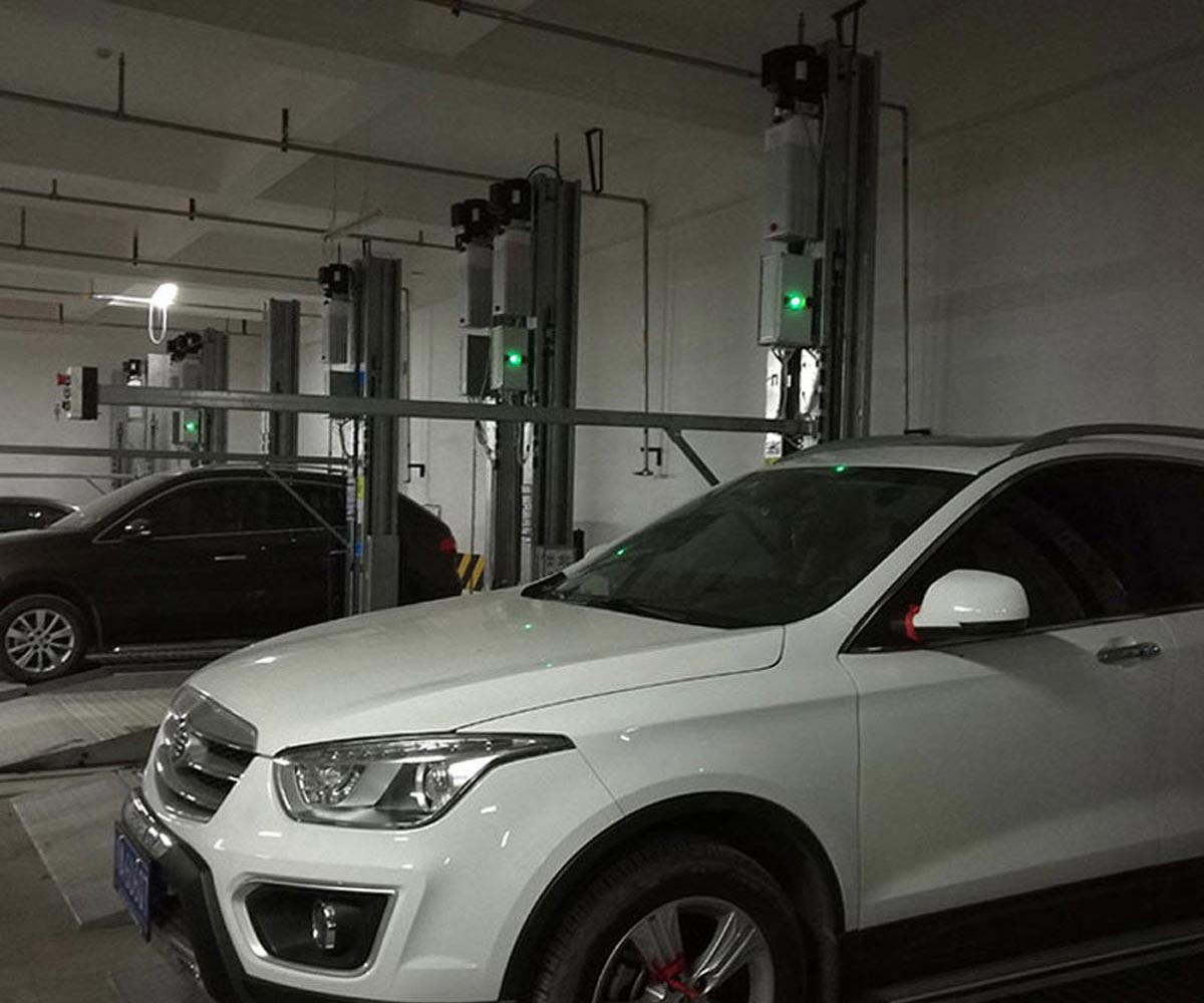 二層升降橫移停車庫回收